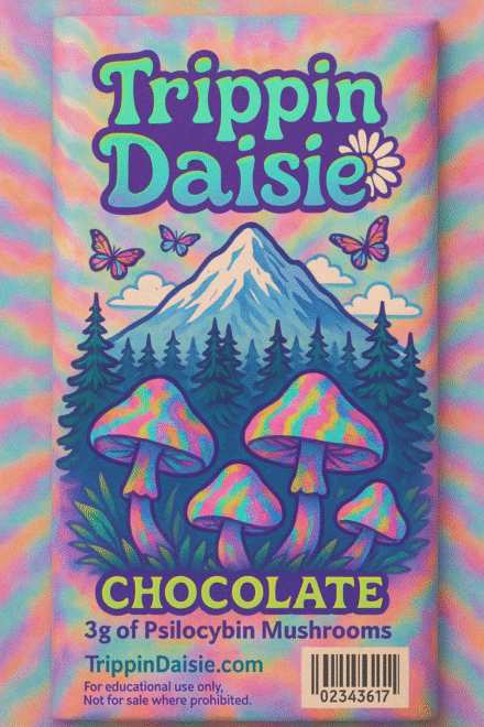 Trippin Dasie Magic Mushroom Chocolate Bar